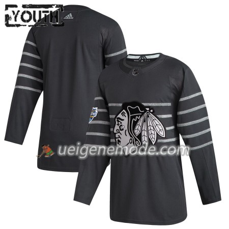 Kinder Chicago Blackhawks Trikot Blank Grau Adidas 2020 NHL All-Star Authentic